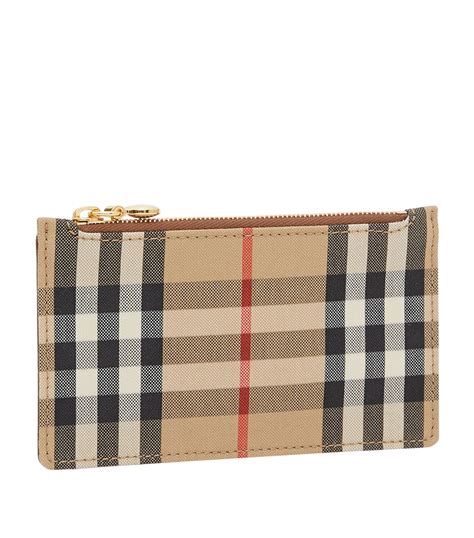 burberry vintage check card case|burberry checkbook cover.